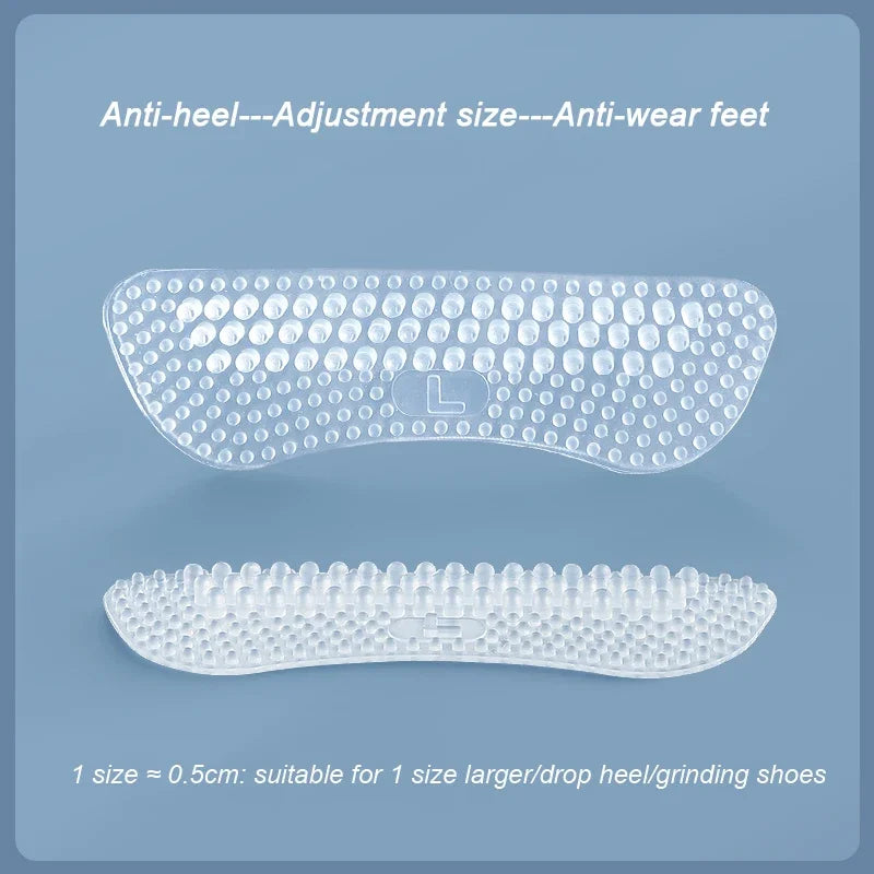 Upgrade Silicone Heel Stickers Heels Grips for Women Men Anti Slip Heel Cushions Non-Slip Inserts Pads Foot Heel Care Protector