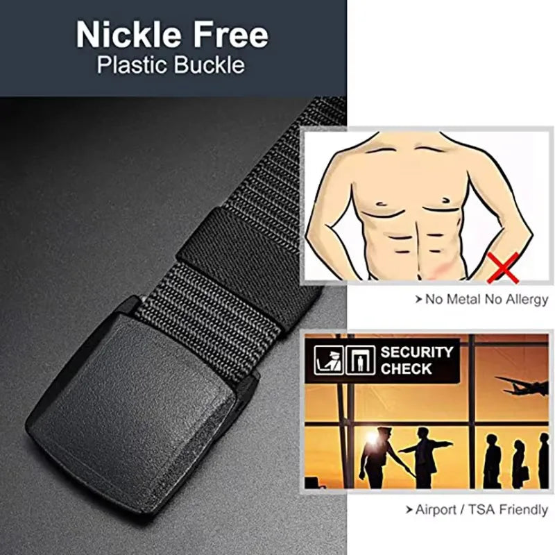 PAUL HUEMAN Military Automatic Buckle Nylon Belt Outdoor Hunting Multifunctional Tactical Canvas Belt High Quality Men Belt