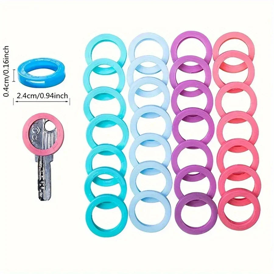 12 Sets of High-quality Vintage Key Covers, Multi-color Charming Silicone Key Caps, for Protecting and Organizing Door Keys