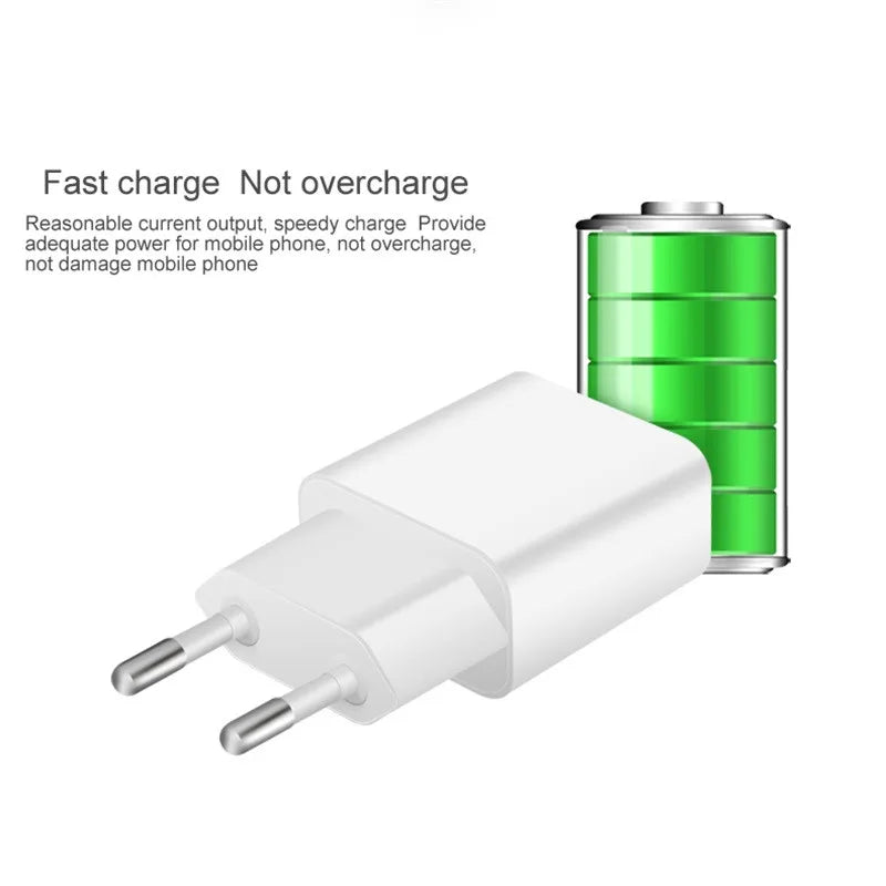 EU Plug Fast Charging Adapter 1M Data Wire For Samsung S25 S24 S23 Xiaomi 15 14 13 Pro LG Transsion Type C Port Chargers Cable