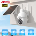 ANRAN 4K 8MP Solar Camera 3K 5MP 2.4G WIFI Camera Outdoor Battery Cams Home Protection Security Cameras PIR Human Detect Color Night Vision Two Way Audio