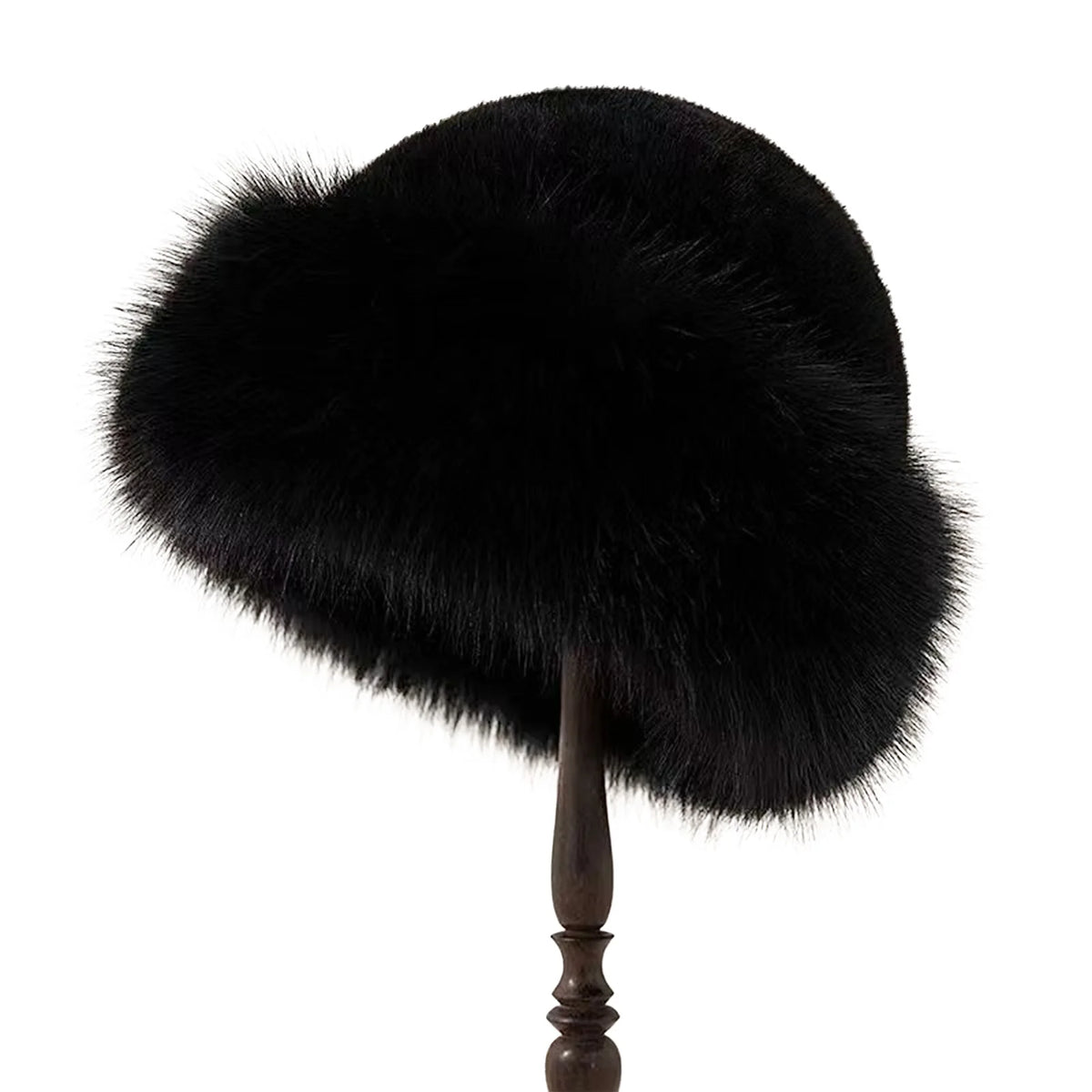 Thicken Plush Warm Fur Hat for women Fluffy Beanie winter Warm Thick Hat Mongolian Caps for Cold Weather Snow Caps