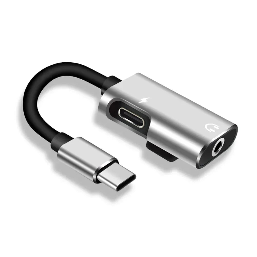 Upgrade Type C To 3.5mm Jack TypeC Audio Splitter Headphone Cable Usb-C Earphone Aux 3.5mm Adapter Charger For Xiaomi Huawei