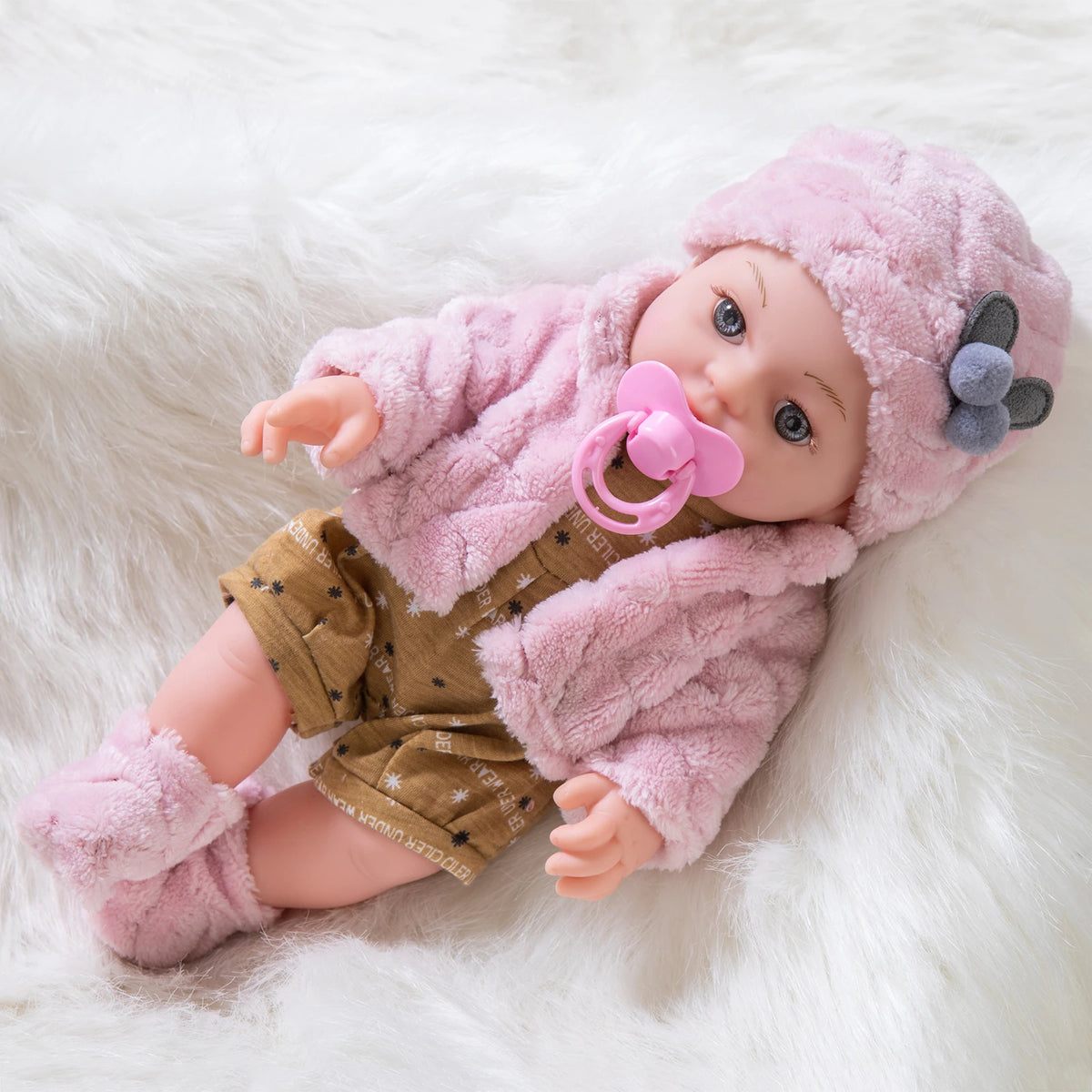 12inch 30cm Reborn Doll with Clothes Baby Doll Can Be Washed Soft Appease Education Newborn Baby Doll Children's Toys Gift