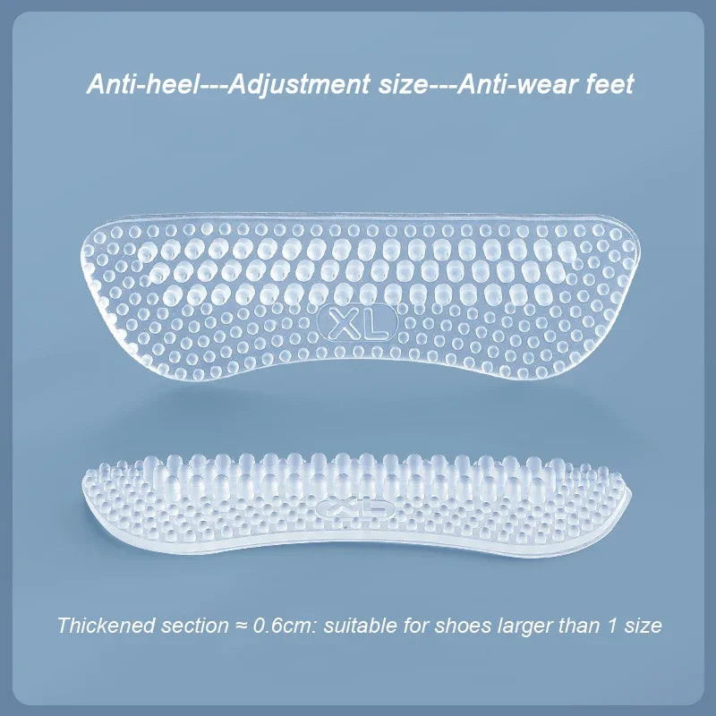 Upgrade Silicone Heel Stickers Heels Grips for Women Men Anti Slip Heel Cushions Non-Slip Inserts Pads Foot Heel Care Protector