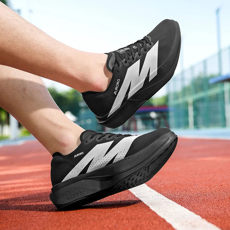 Running Shoes Men Carbon Board Marathon Sports Professional Breathable Lightweight Womens Comfortable Athletic Original Sneakers