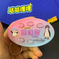 Gugugaga Penguin Sound Keychain Multi Voice Button Prank Keyring Figure Bag Charm Antistress Keychain Decompression Gift