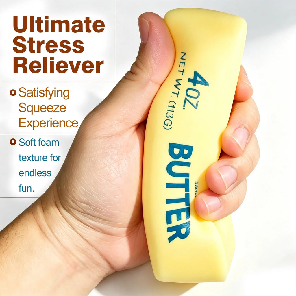 Butter Stick Squishy Toy Slow Rising Squeeze Toy Butter Bar Brick Squishy Fidget Toy Anti Stress Release Hand Relax Gift Toy