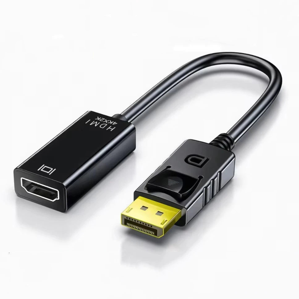 4K DP to HDMI-compatible Converter Cable DisplayPort Display Port to HDMI Video Audio Adapter Cable For PC HDTV Projector Laptop